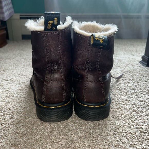 Dr. Martens 1460 Pascal Faux Fur Lined Boots - Picture 3 of 6